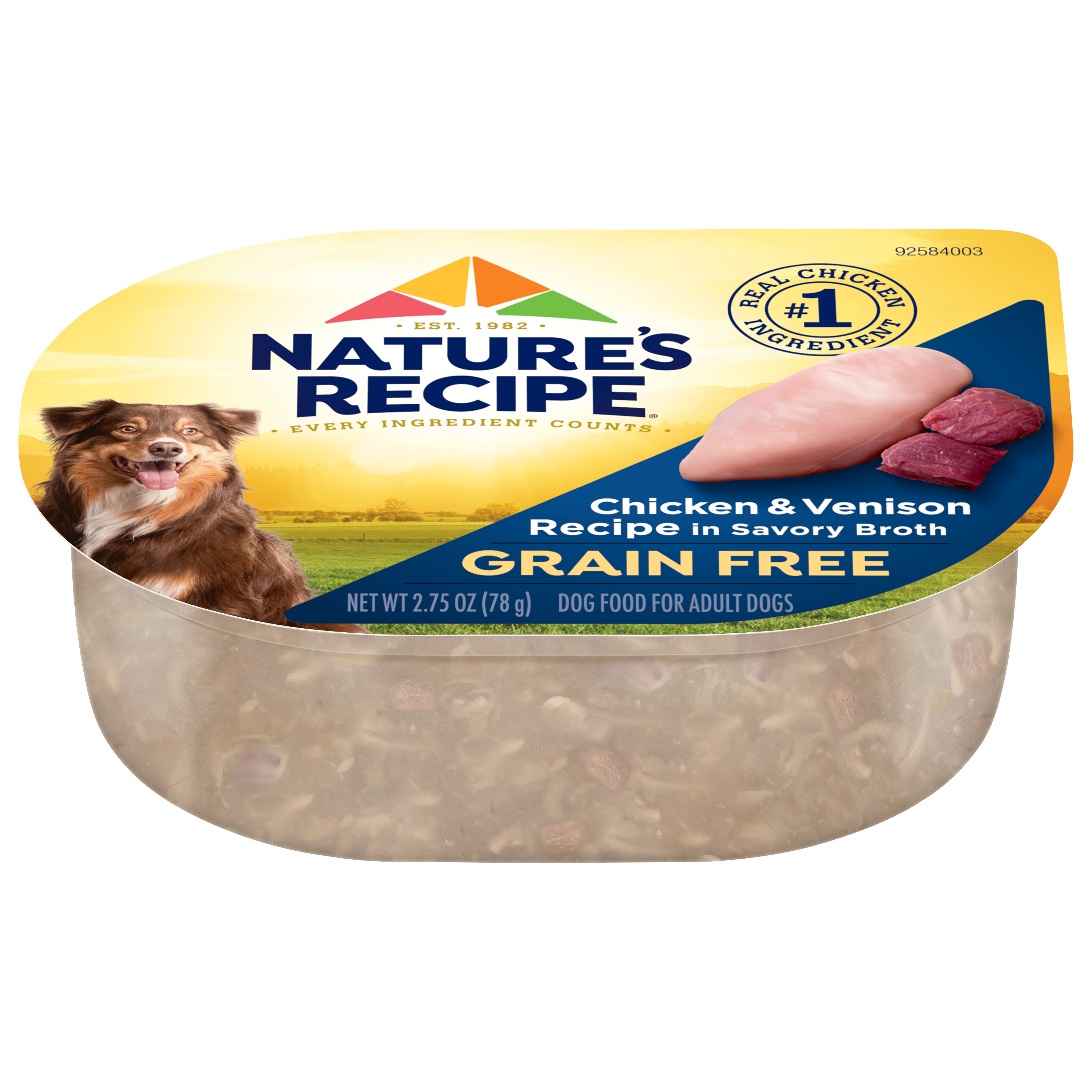 Nature s Recipe Grain Free Chicken Venison in Broth Dog Food